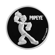 FIDSCHI " POPEYE THE SAILOR MAN " 1 UNZE .999 TYP PROOF SILBER (nur 5.000 )
