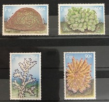 FIJI  - 1989 CORALS NHM SET SG 794-797