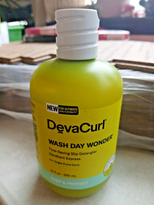 DevaCurl Wash Day Wonder Time Saving Slip Detangler  12 FL Oz