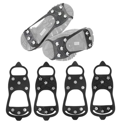 2 Pairs Non Slip Gripper Spikes for Shoes Ice Traction Cleats Walk Traction 