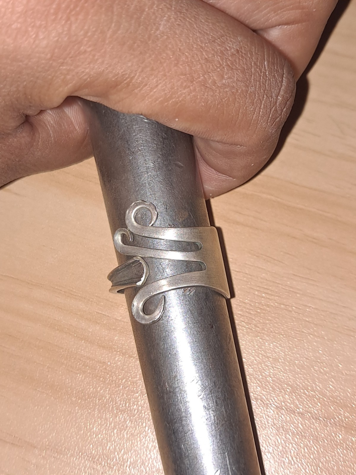 Handmade Fork Ring Sterling Silver - image 7
