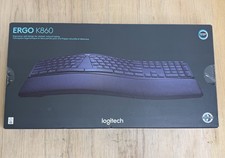 LOGITECH ERGO K860 WIRELESS BLUETOOTH ERGONOMIC SPLIT KEYBOARD BLACK NEW NIB