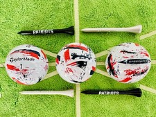 Taylormade NFL New England Patriots Speedsoft Ink 3 Golf Balls One Sleeve