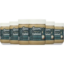 Premium Tahini Spread By Soom 11 Oz Sesame Seed 6 Pack