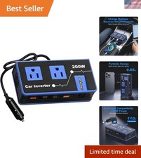 200W Car Power Inverter - Safe, Lightweight, Fast-Charging for Road Adventures