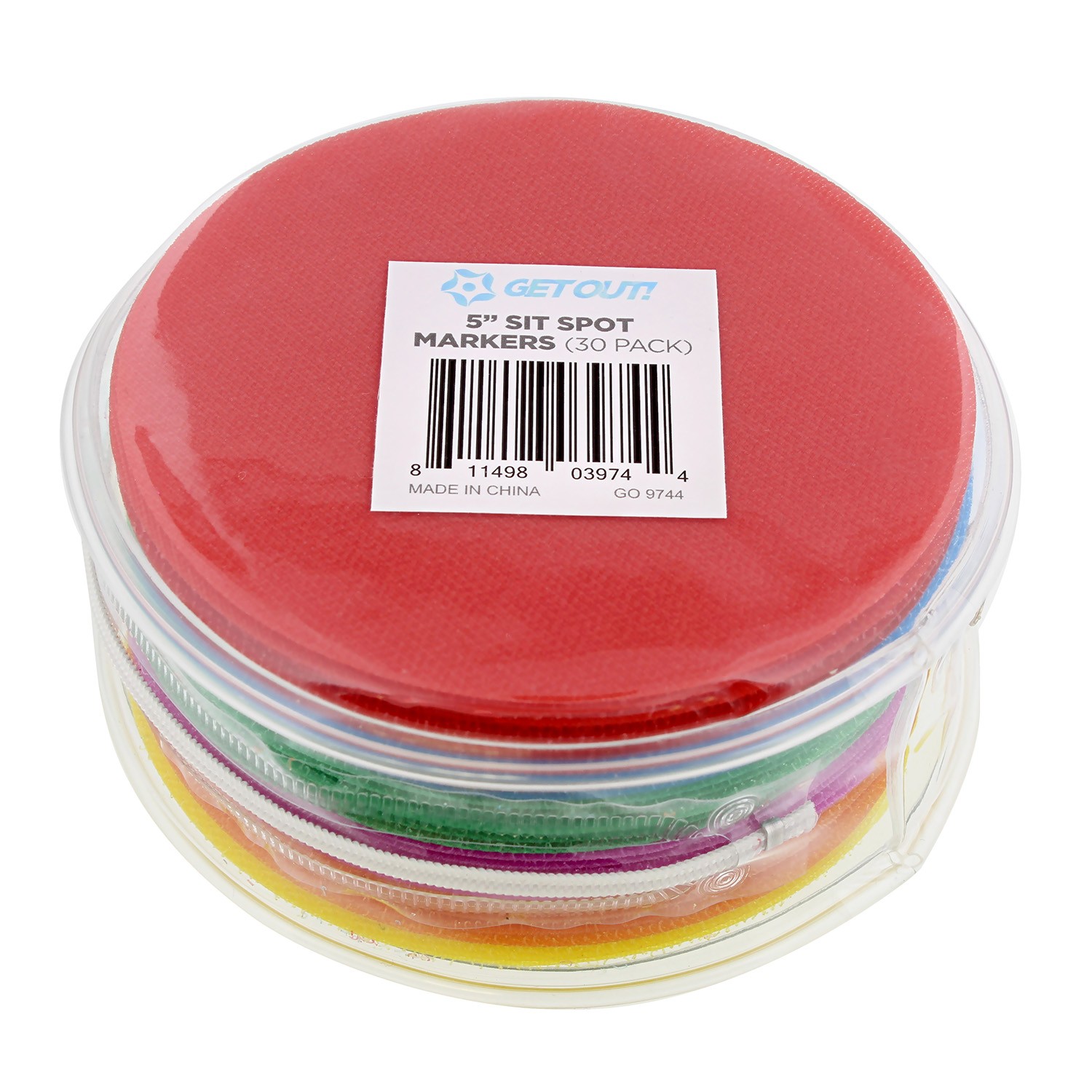 Get Out! Circle Marker Sitting Dots 5&rdquo; Circle Markers for Classroom, 30-Pack