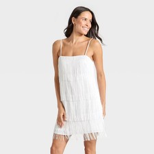 Women Fringe Mini Dress - A New Day