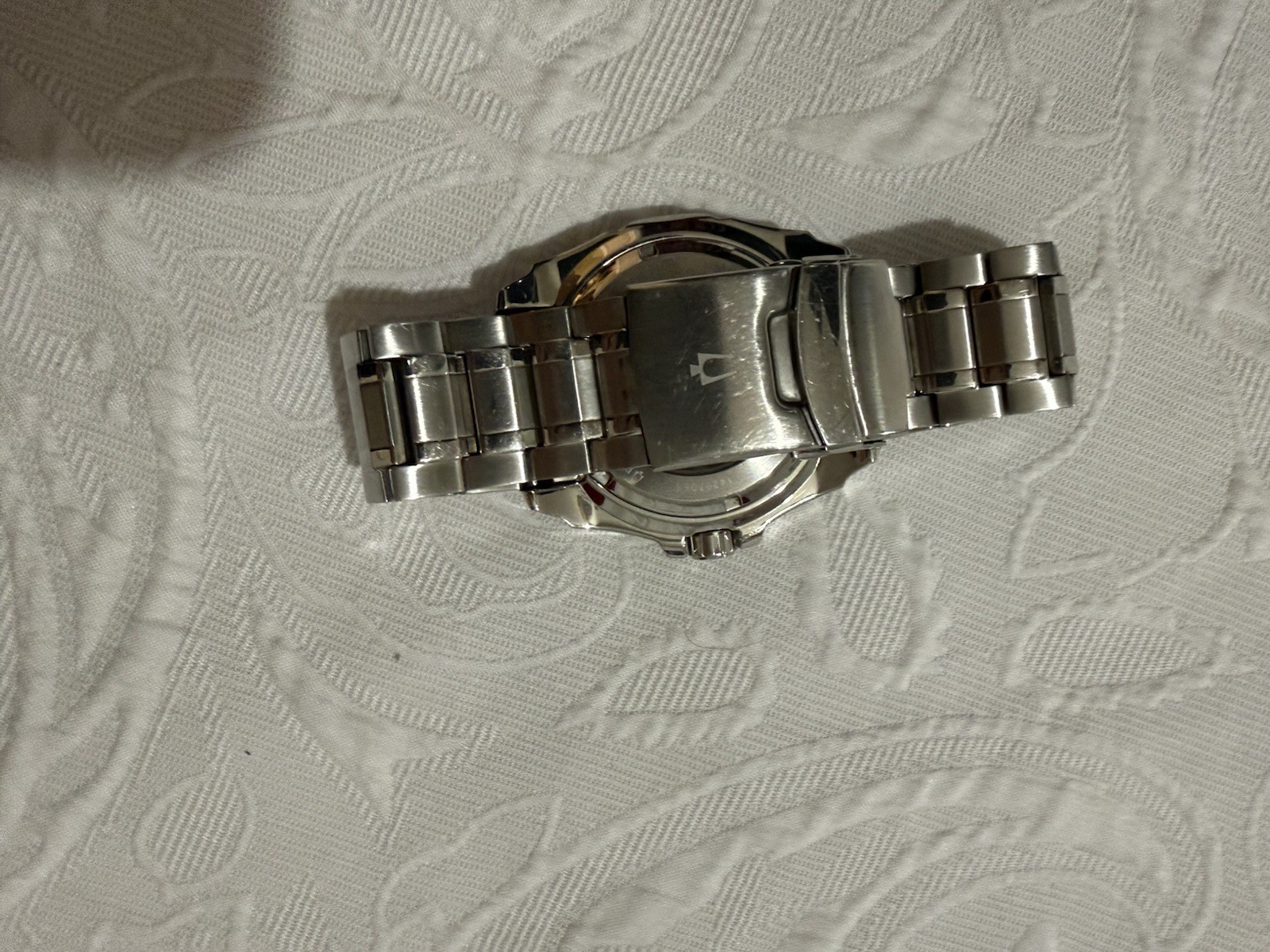 Bulova Automatic Skeleton Blue Dial Wristwatch St… - image 4