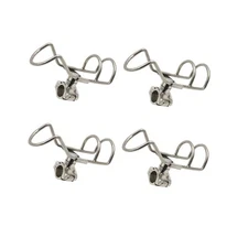4PCS Boat Rod Holder Clamp On Fishing Stainless Steel Rails 7/8'' to 1'' Tube