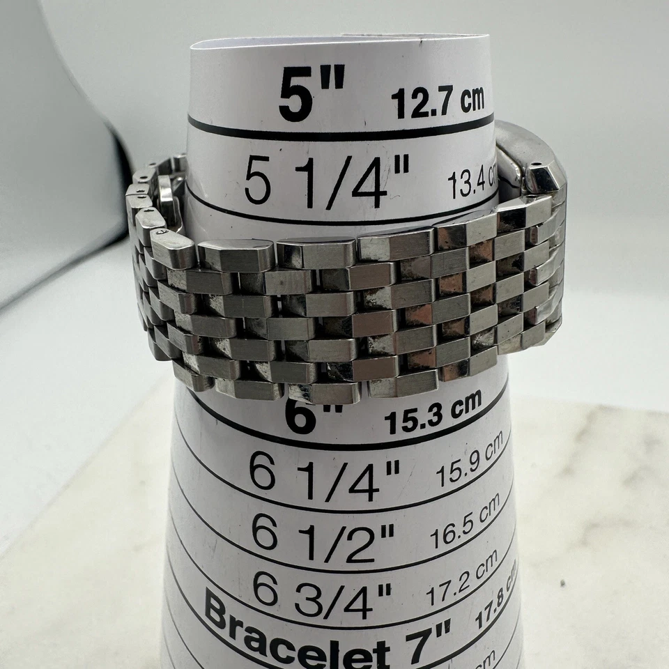 Bulova Accutron Silver Stainless Steel 21mm Tank, 26L00, New Battery, Sz. 5.75” - Image 2 of 4