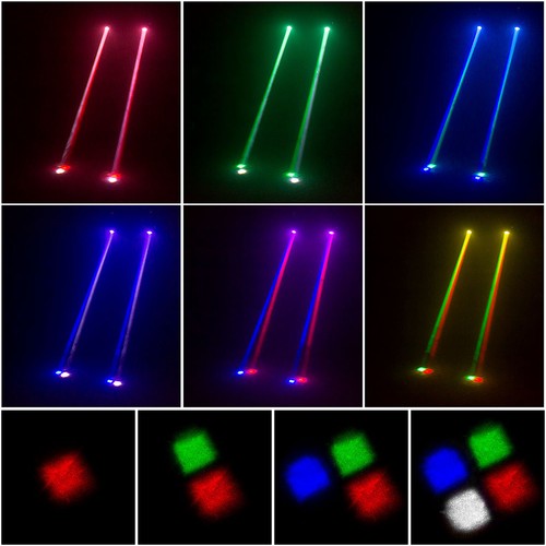 100W Mini LED RGBW Moving Head Stage Beam Light DMX Party Home DJ Spotlight US - Picture 3 of 16