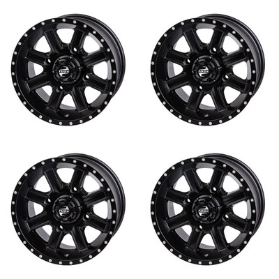 (4 Pack) 4/156 Tusk Cascade Wheel 12x7 4.0 + 3.0 For POLARIS RZR 4 800 2010-2014