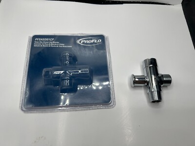 PROFLO PFSASD01CP Push Button In-Line Shower 3-Way Shower Arm Diverter Chrome