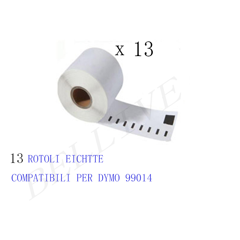 13 Etichette per DYMO 99014 54mmX101mm LABELWRITER 310 320 330 400 Duo 450 serie