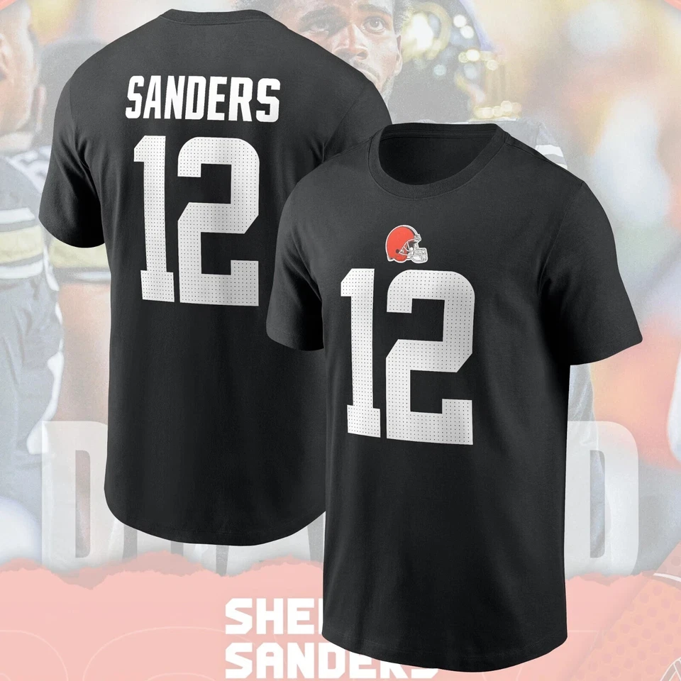 Bienvenido Shedeur Sanders #12 a Cleveland Browns 2025 nombre y número de jugadores regalos Foto 4 de 4