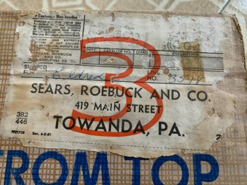 Vintage Lionel Trains #9657 BOX ONLY 1958 Sears Exclusive Empty Box - Picture 6 of 7