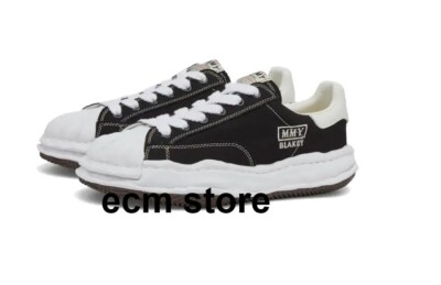 Maison Mihara Yasuhiro Sneaker Blakey OG Sole Canvas Low Black Schwarz Schuhe