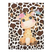 Adorable Baby Giraffe Baby Swaddle Blanket