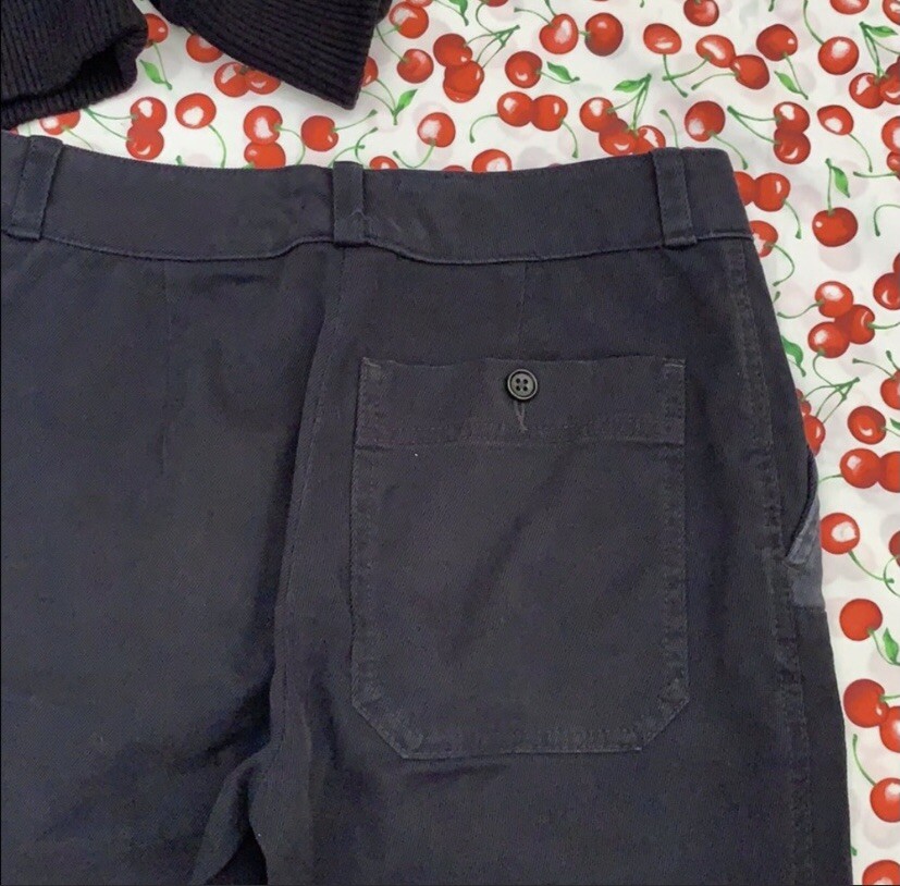 James Perse Blue Patchwork Crops - image 6