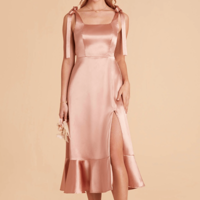 green emerald velvet dress Sparkly Chiffon Rose Gold A Line Bridesmaid Dresses ARD2507