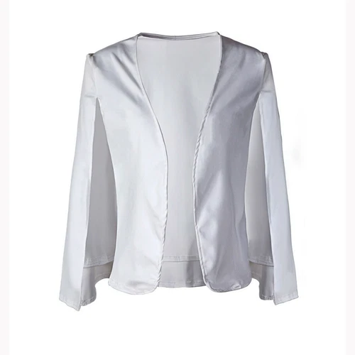 Mujer Capa Blazer Manga Dividida Frente Abierto Informal Chaqueta Abrigo Ropa de Trabajo Prendas de abrigo A - Imagen 36 de 66