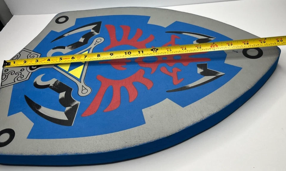 Legend of Zelda LARP Cosplay Hero Blue Link Hylian Triforce Escudo de Espuma 20"x15" Foto 4 de 4