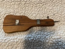 Antique Wooden Weaving Rug Shuttle Needle Hooking Tool