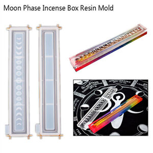 Moon Phase Incense Box Resin Mold Sun Moon Star Incense Sticks Holder Mold x 1 