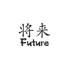 Future Chinese Symbols - Vinyl Decal Sticker - Multiple Colors Sizes - ebn2625