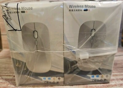 10x Bluetooth Wireless Mouse Thin For Laptop Universal Rechargeable Intelligent 
