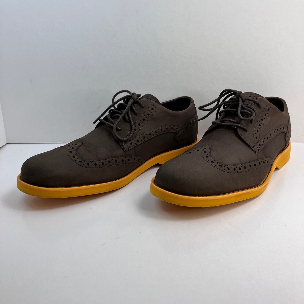 Timberland Earthkeepers Brown Suede Wingtip Oxford Shoes 