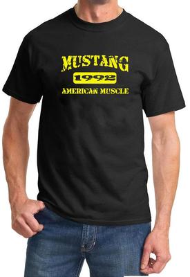 1992 Ford Mustang American Muscle Car Color Design Tshirt NEW Free Ship