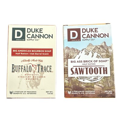 Duke Cannon Supply Co. Mens Buffalo Trace And Sawtooth Each 4.5oz Set Soap