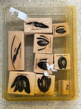 Stampin' Up Two-Step TERRIFIC TULIPS Set of 9 Rubber Stamps USED