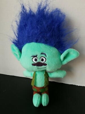 DreamWorks TROLLS Plush Doll Blue Hair 13