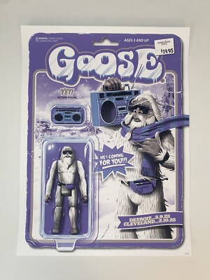 Goose The Band Concert Poster YETI Detroit Cleveland 2022 Web Edtn