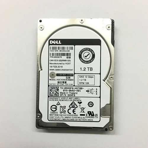 DELL 9XNF6 09XNF6 HUC101812CSS204 1.2TB 12G 10K 2.5" SAS HDD HARD DRIVE - Picture 3 of 6