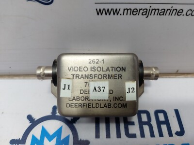 Deerfield Laboratory 262-1 Video Isolation Transformer 75 OHM