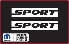 2x 07 - 18 Jeep Wrangler Fender Sport Jk Side Decals Stickers White Sj5k5