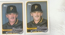 FREE SHIPPING-MINT-1989 (PIRATES Topps  #284 Jim Leyland MGR-2 CARDS