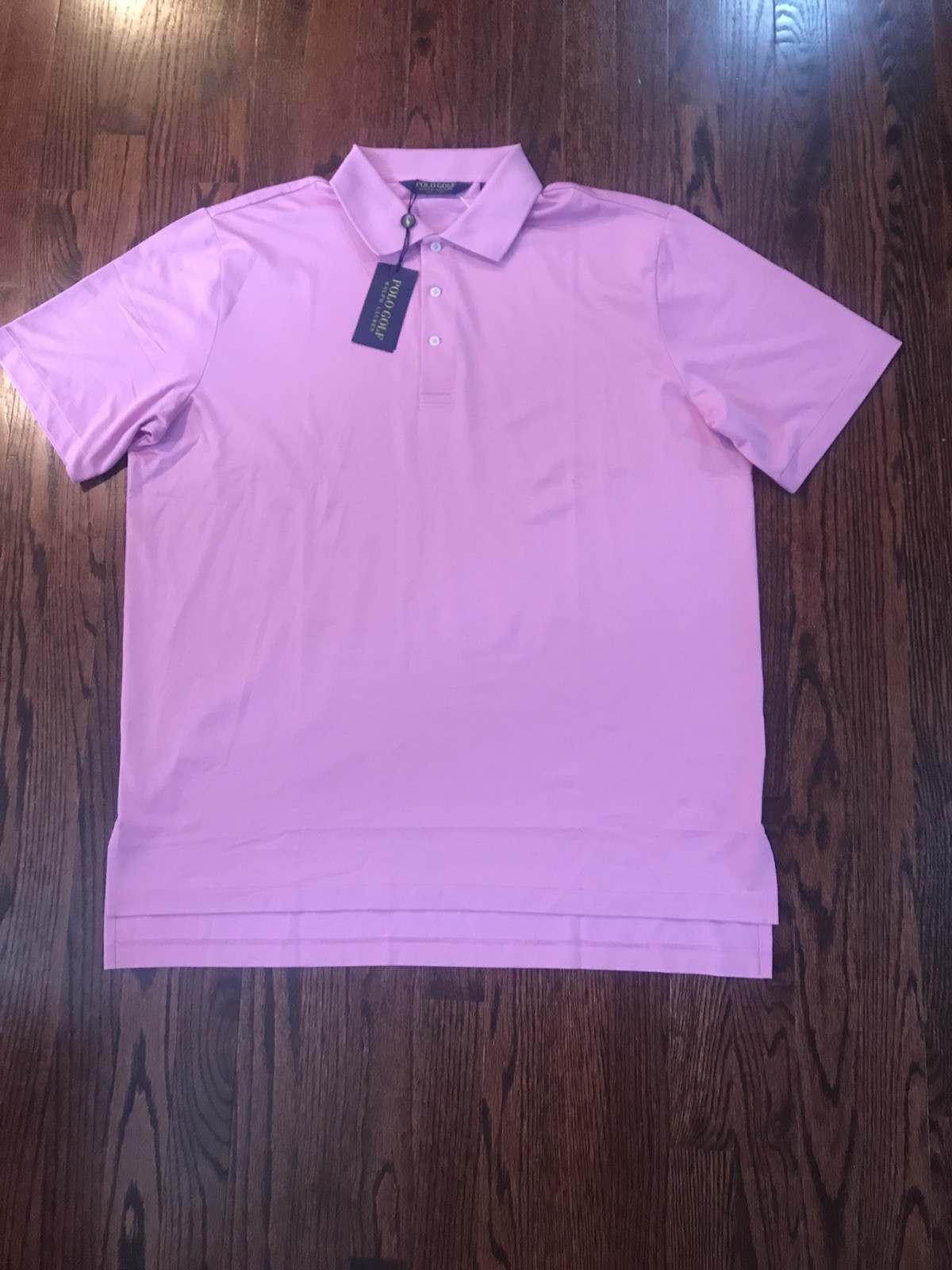 Мужская влагоотталкивающая рубашка Ralph Lauren Polo Golf от NWT за 89 долларов, розовый Размер XL