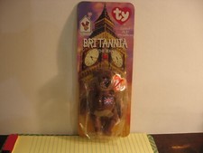 McDonald's 1999 Ty Beanie Baby BRITANNIA THE BEAR-RARE 2 Tag Error-1993-OAKBROOK