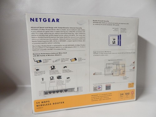 Netgear Wireless G Router WGR614 54 Mbps 2.4Ghz 4 Port Switch NEW IN SEALED BOX - Zdjęcie 6 z 7