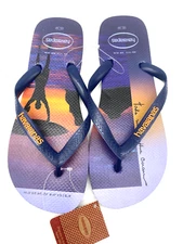 Havaianas Hype Navy Blue Flip Flops Men's Size 11/12