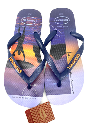 #ad #ad Havaianas Hype Navy Blue Flip Flops Men#x27;s Size 11 12 $13.99