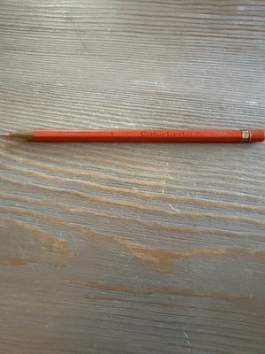 Vintage Eberhard Faber Colorbrite Vermilion 2156 Colored Pencil