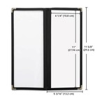 WeChef 60 Pcs Restaurant Menu Covers Holder 4.25x11" 2 Page 4 View for Wine List — photo 2