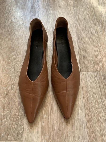 Women Jigsaw Heels Brown Leather 39