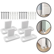 4 Pcs Sliding Floor Pocket Guides Barn Door Swing Stop Guide Set New