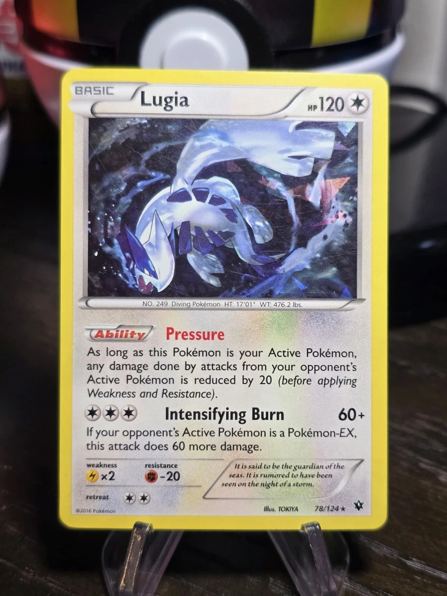 2016 lugia pokemon card - ex 017/034 CLV Ultra Rare Card Type Lugia P XY BREAK Special